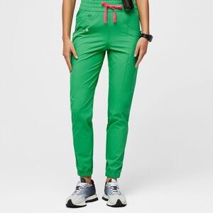 FIGS Safety Green Alexandria FREEx Jogger Scrub Pants. Size: large tall